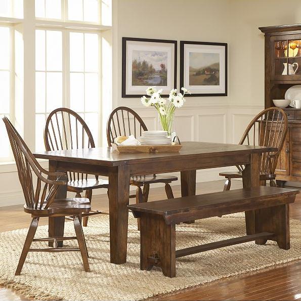 Broyhill Furniture Attic Rustic 7 Piece Dining Set Johnny Janosik